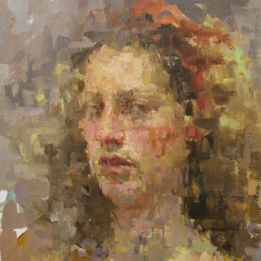 Zelfportretmetrodehaarband_40x30cm_2022